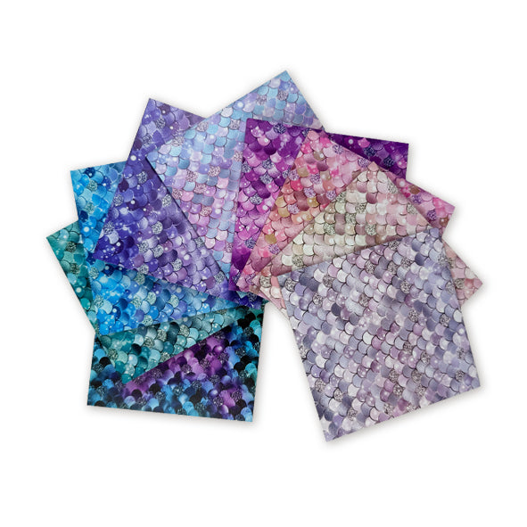 MERMAID SCALES UV PRINTED SHEETS