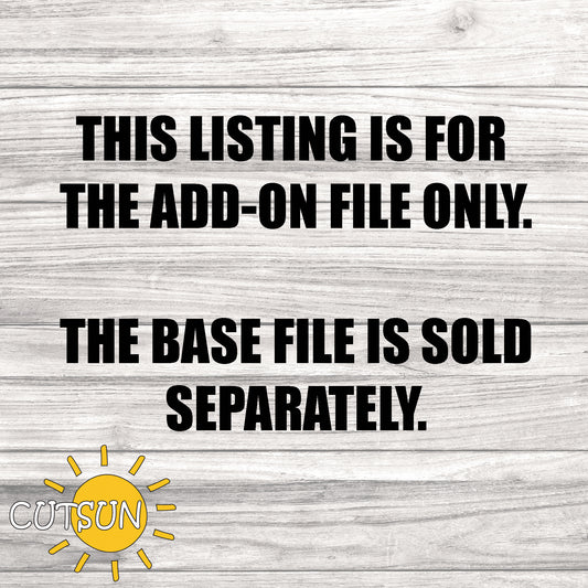 Highland Cow Farm Add-On SVG for Interchangeable Round Sign | Barn Windmill Door Hanger Insert Laser Cut File