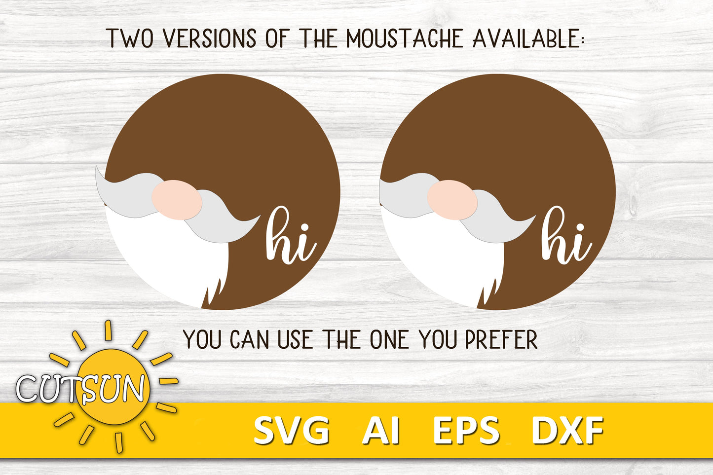 Cowboy Gnome Door Hanger SVG | Interchangeable Welcome Sign Laser Cut File | Western Cactus Gnome SVG