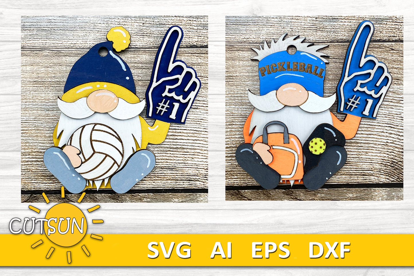 Sport Gnomes svg Gnome Ornaments svg bundle Laser cut file Car Charms SVG Magnet svg Glowforge svg