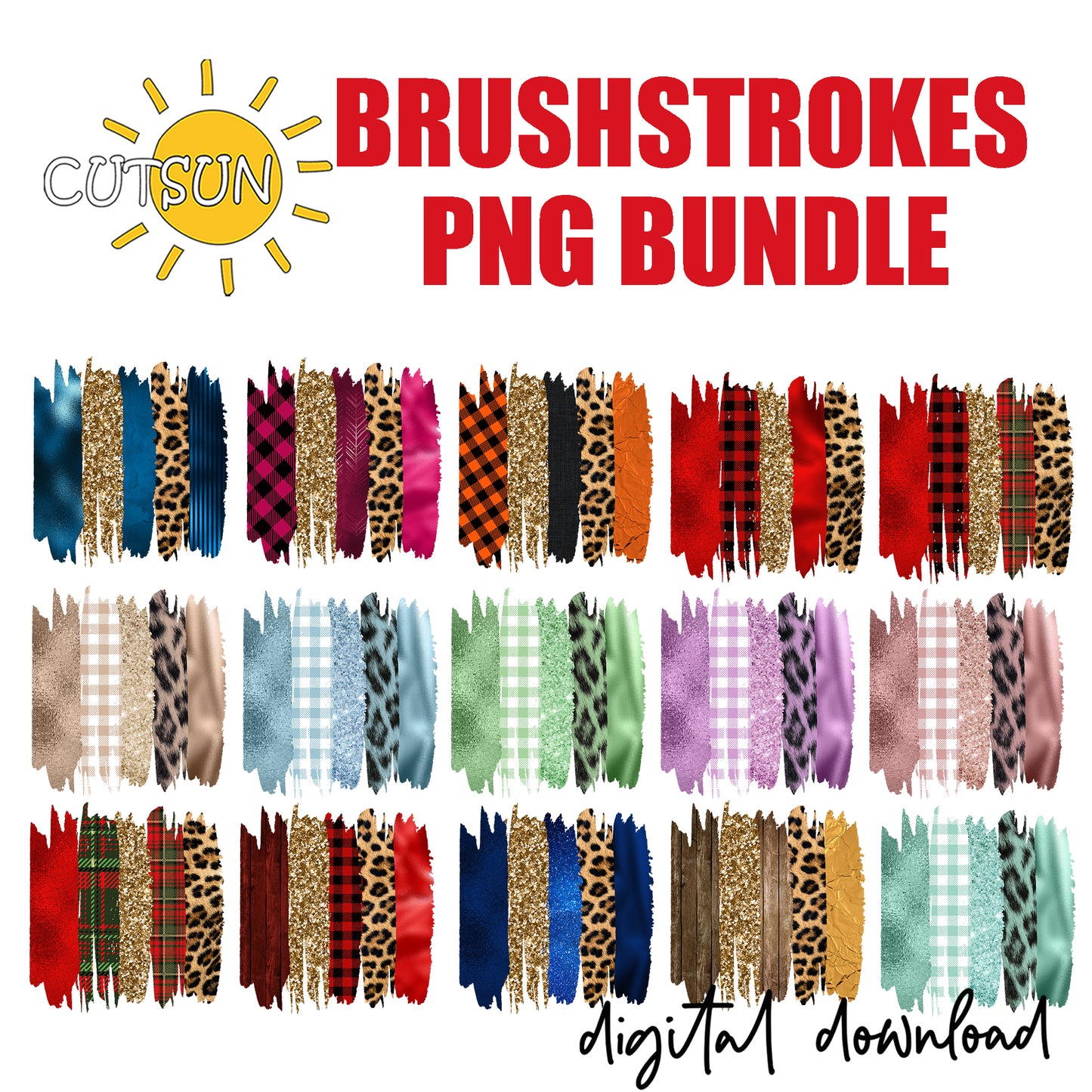 Sublimation designs Bundle Background | Brush strokes background sublimation