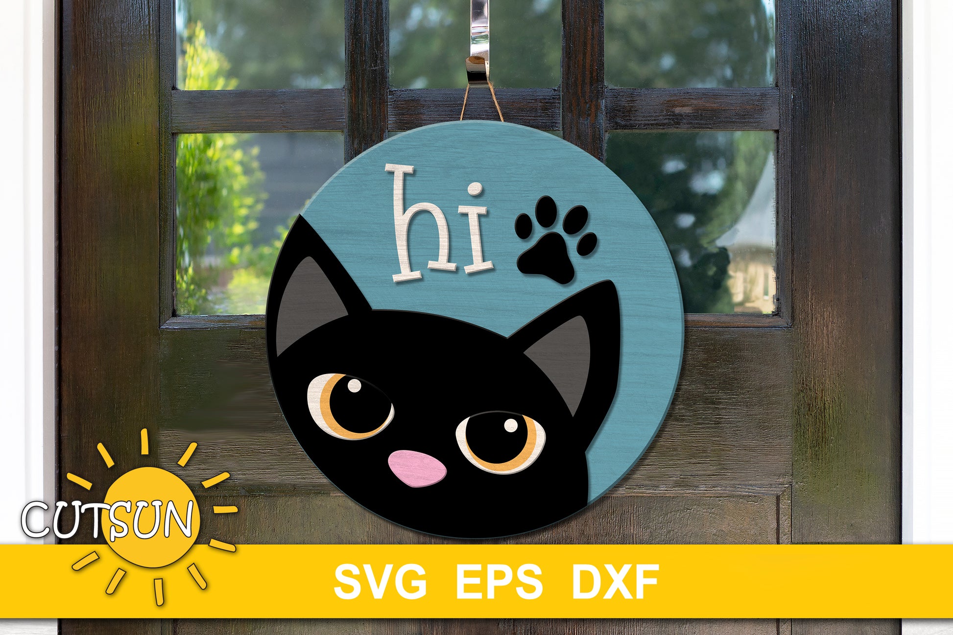 Grumpy Cat hi door hanger SVG