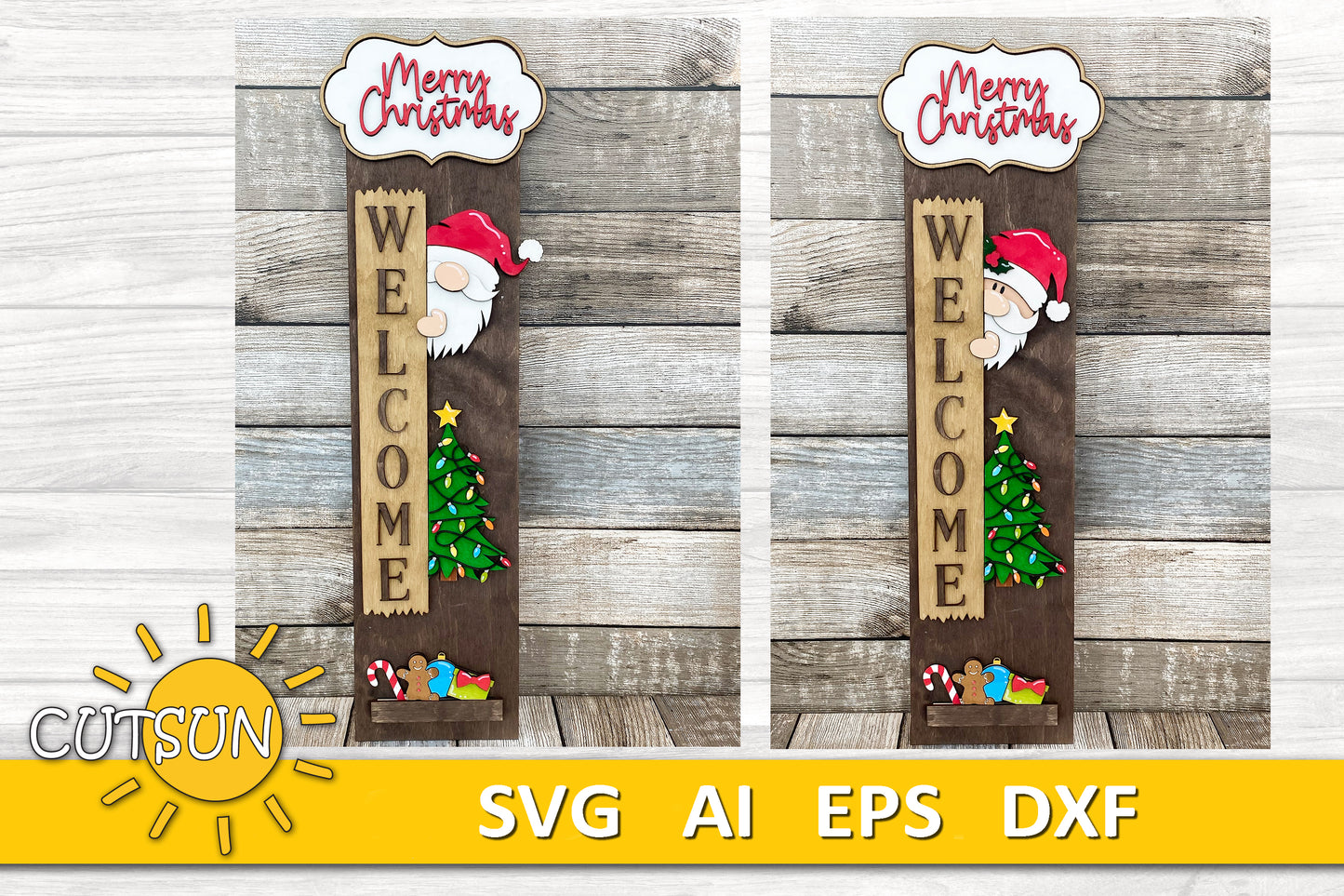 Vertical Interchangeable porch leaner SVG Bundle - 24 designs