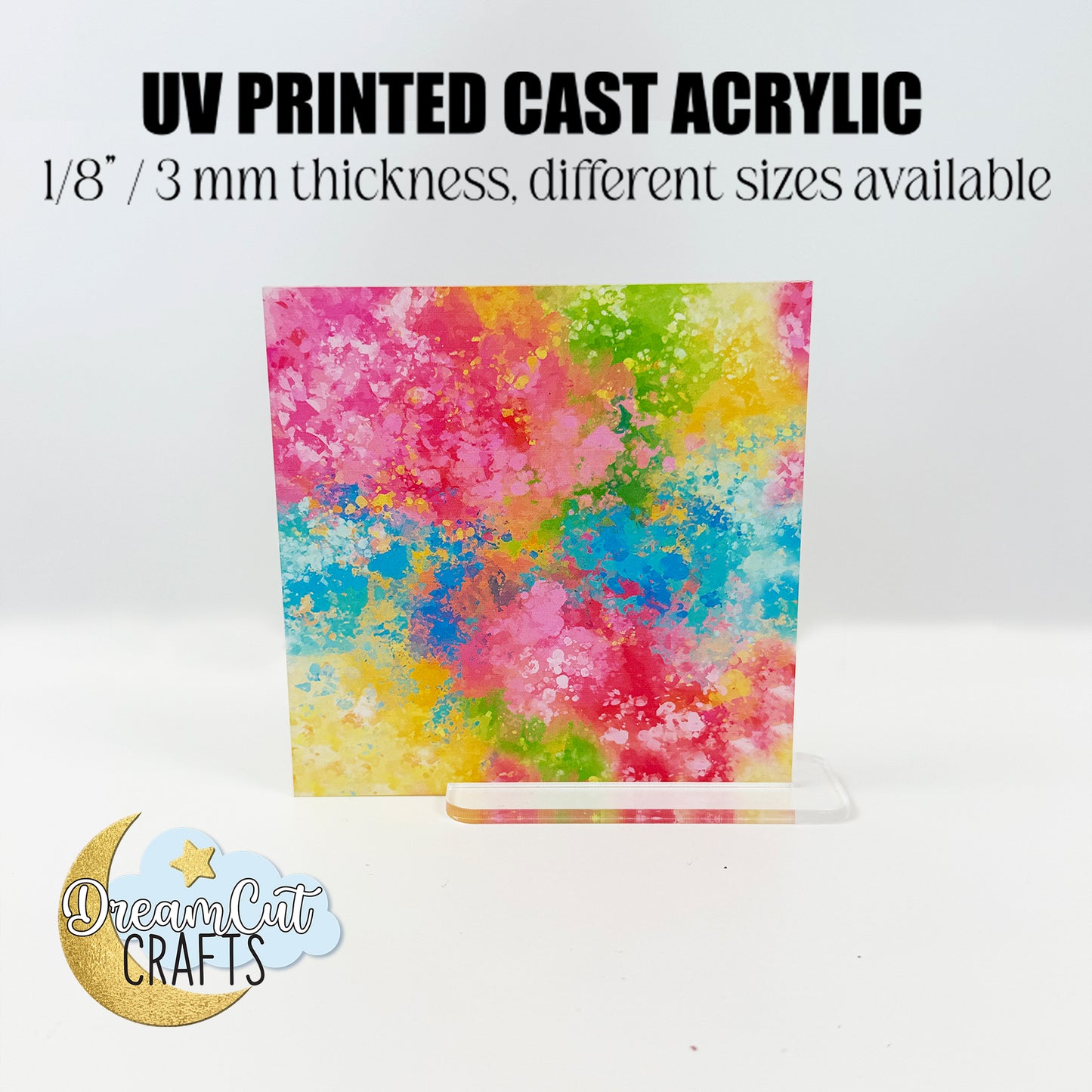 Color Splash – UV Printed Cast Acrylic Sheet | Colorful Summer patterned acrylic