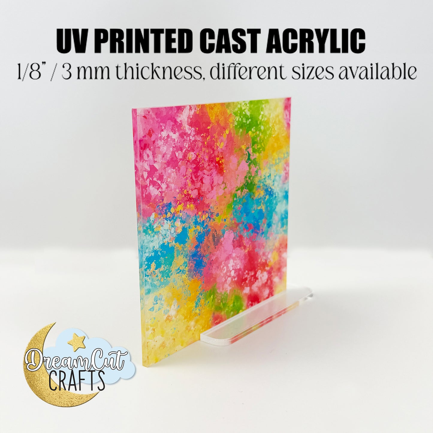 Color Splash – UV Printed Cast Acrylic Sheet | Colorful Summer patterned acrylic