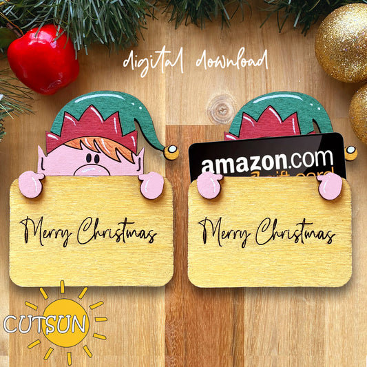 Add a festive touch to your holiday gifting with this adorable Elf Gift Card Holder SVG, perfect for creating unique Christmas decor and memorable gift presentations.