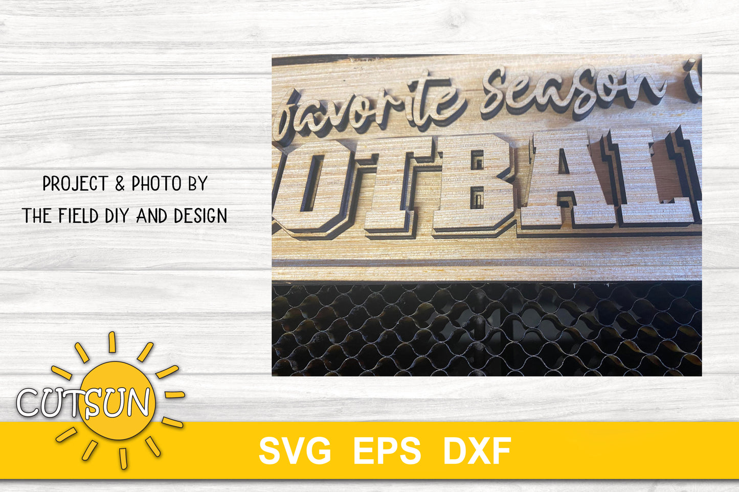 Football Door Hanger SVG – Fall Door Sign Laser Cut Files