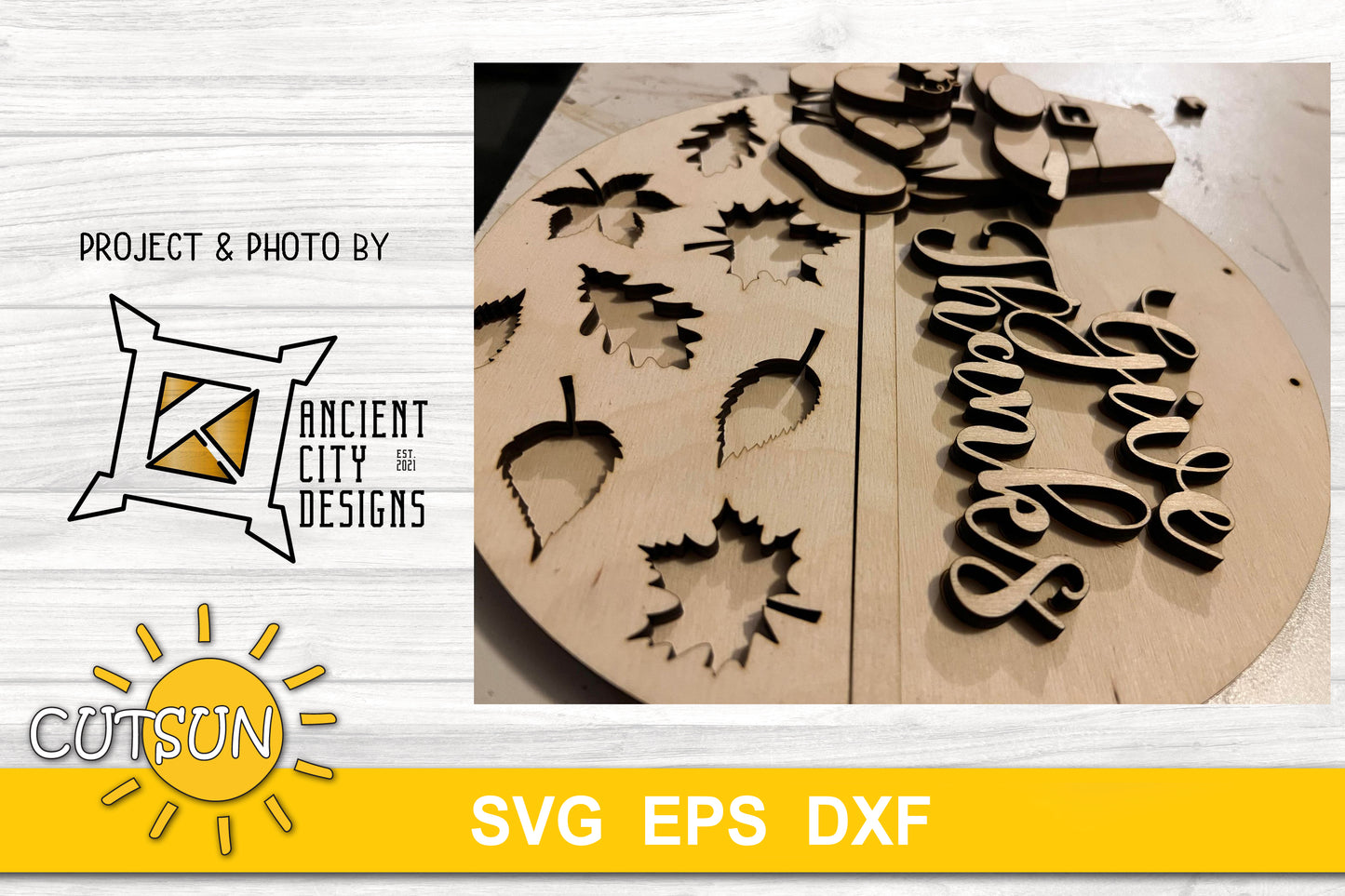 Fall door hanger SVG