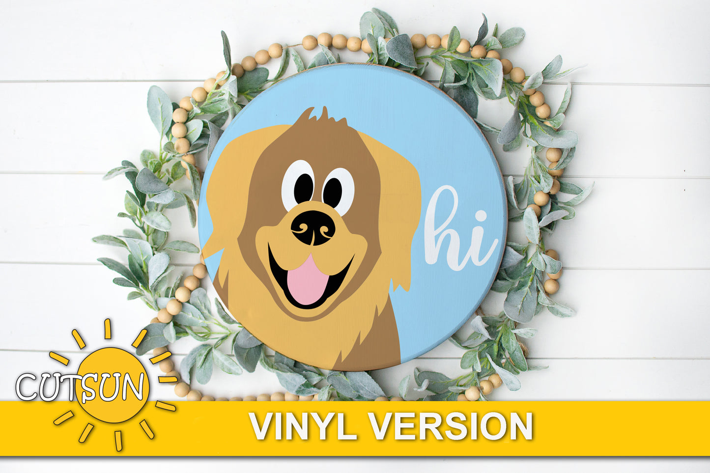 Dog Door Hanger SVG | Dog hi door hanger SVG Laser cut file Cricut SVG