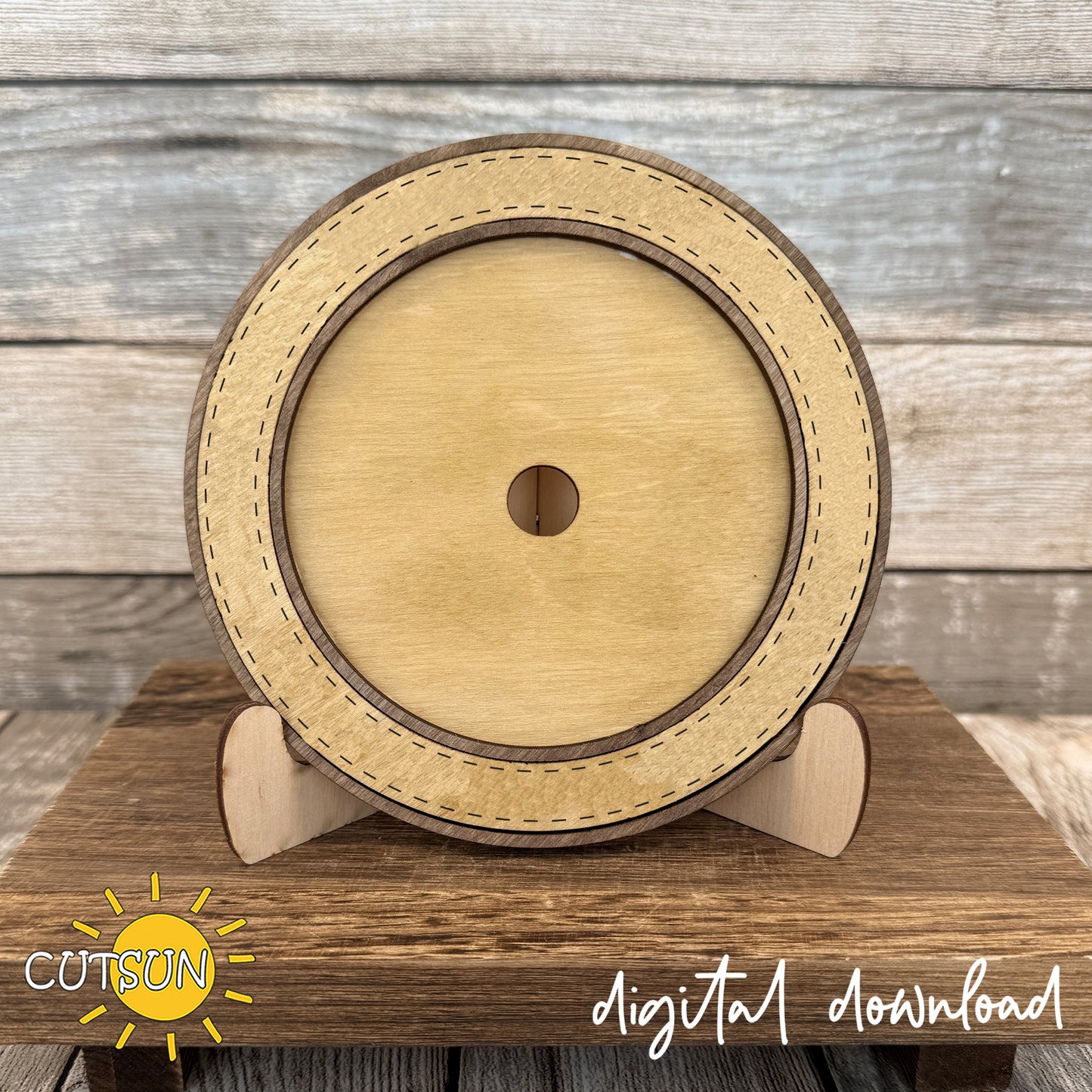 Hey Silly Goose Round Sign SVG Bundle – Interchangeable Goose Laser Cut File Set