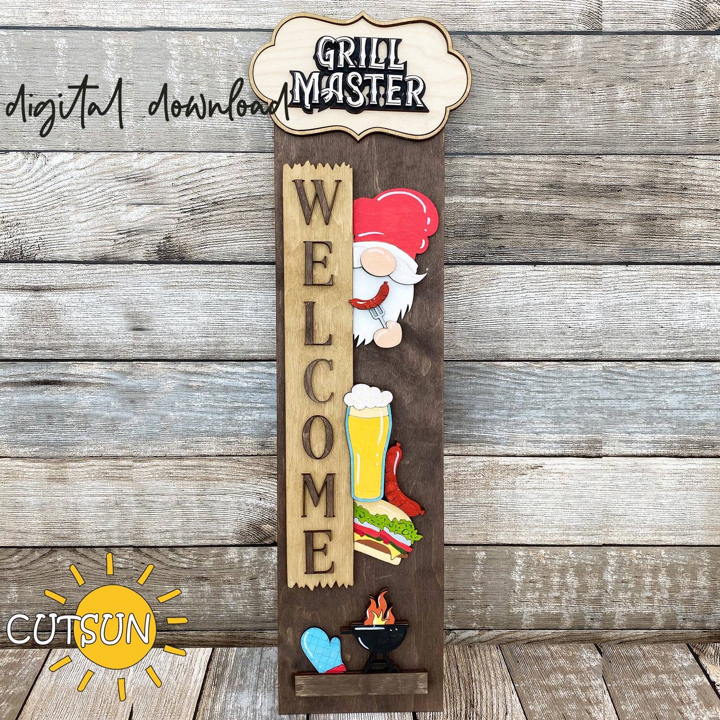 Interchangeable Vertical Welcome Sign SVG - Bundle #4