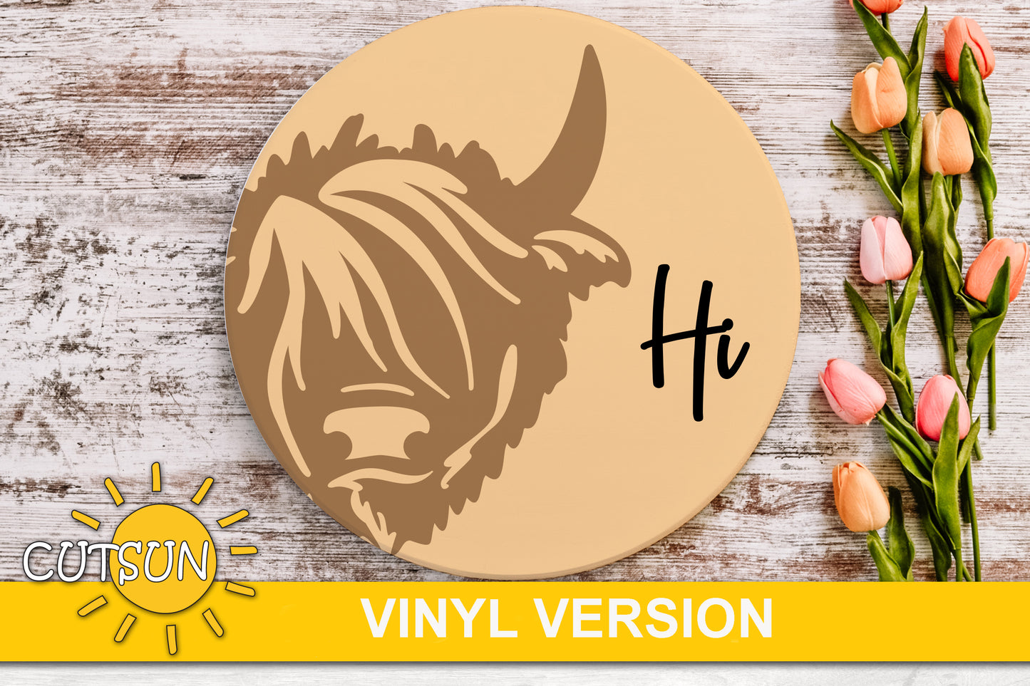 Highland cow door hanger SVG Farmhouse welcome sign SVG Welcome door hanger svg Glowforge SVG Laser cut file