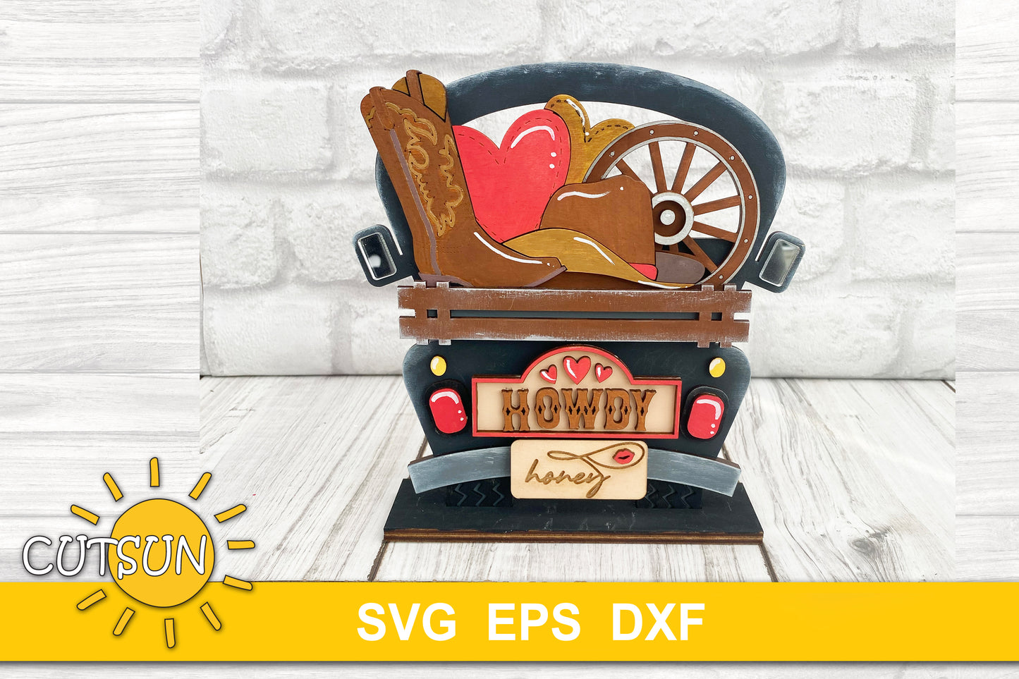 Howdy honey add-on for the Interchangeable farmhouse truck - svg digital download for use with laser cutters