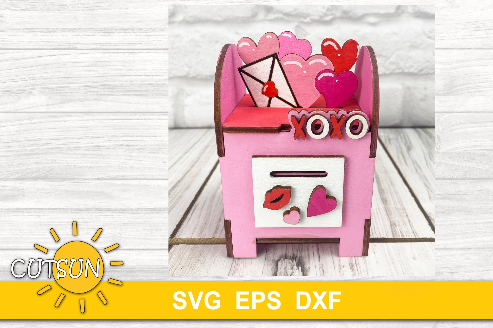 Valentine's day chocolate candy box - SVG digital download for use with laser cutters
