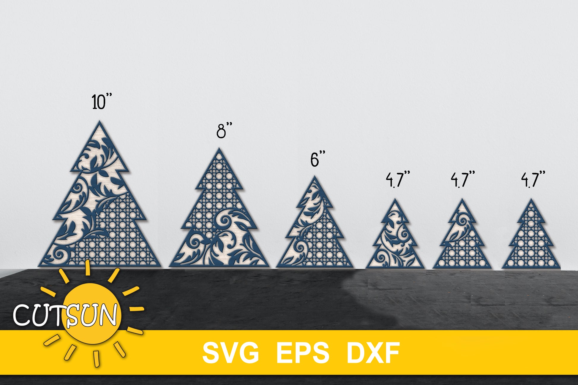 Digital download for patterned standing trees