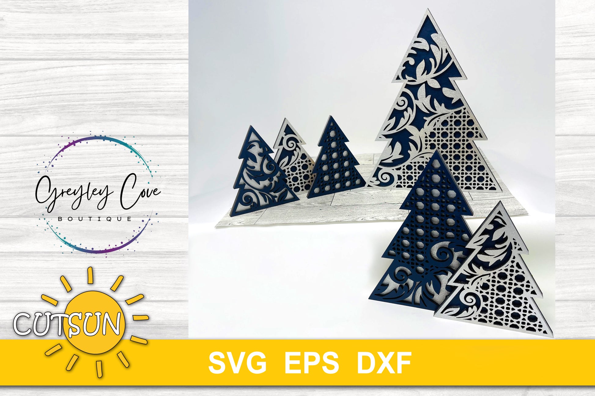 Digital download for patterned standing trees