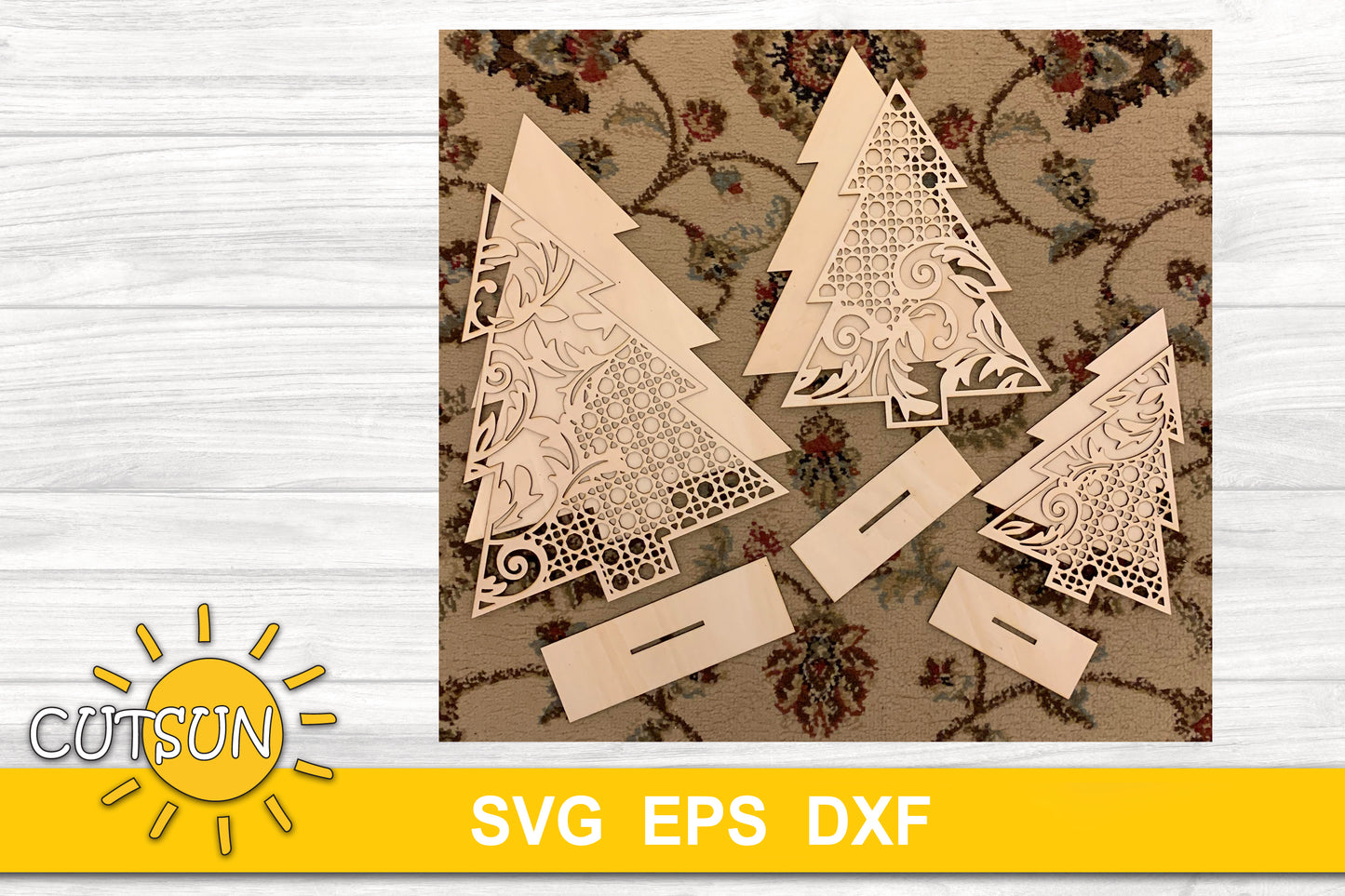 Digital download for patterned standing trees