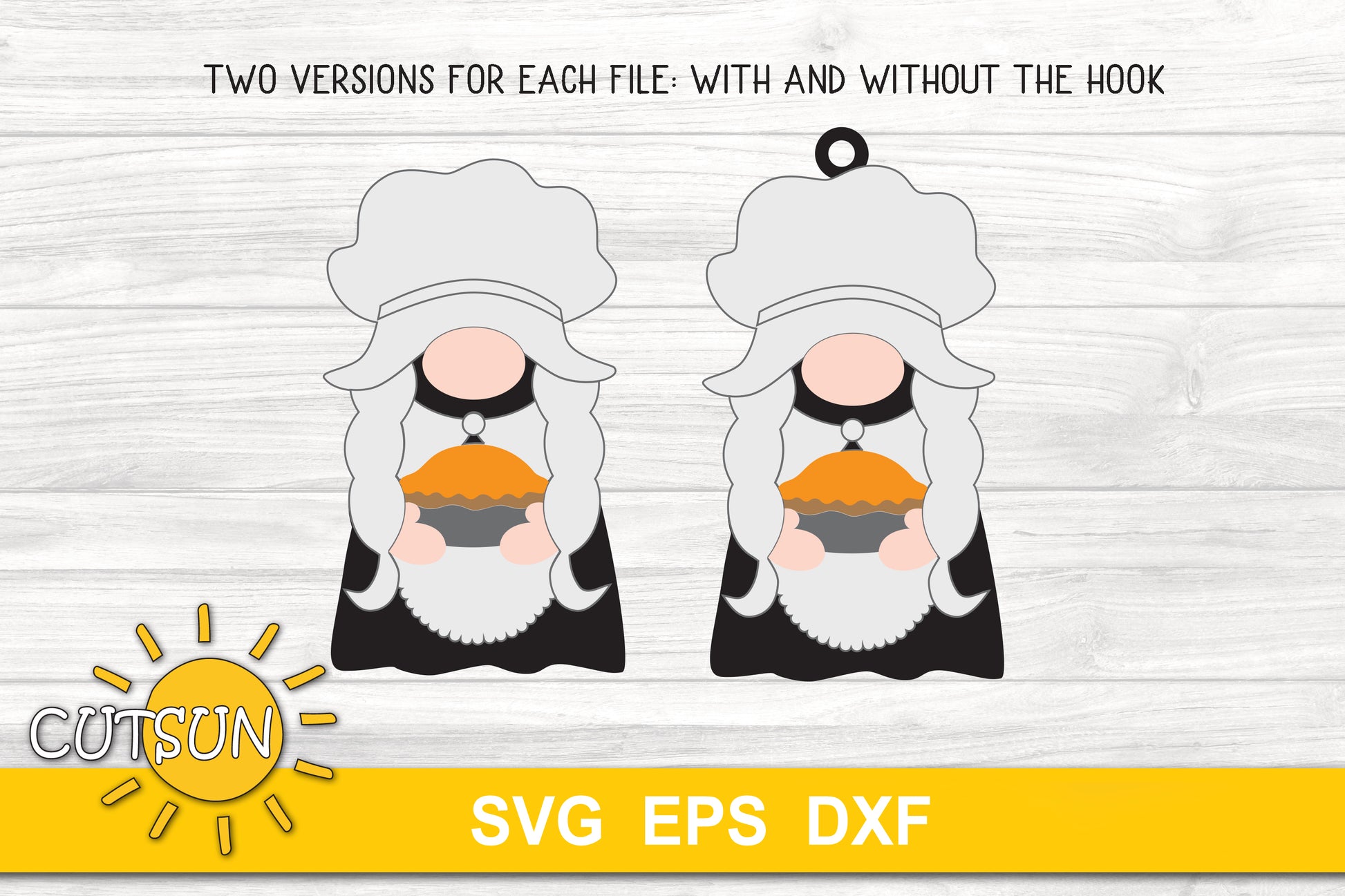 Pilgrim gnomes car charms svg bundle