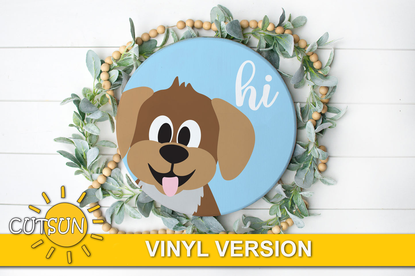 Dog Door Hanger SVG | Dog hi door hanger SVG Laser cut file Cricut SVG