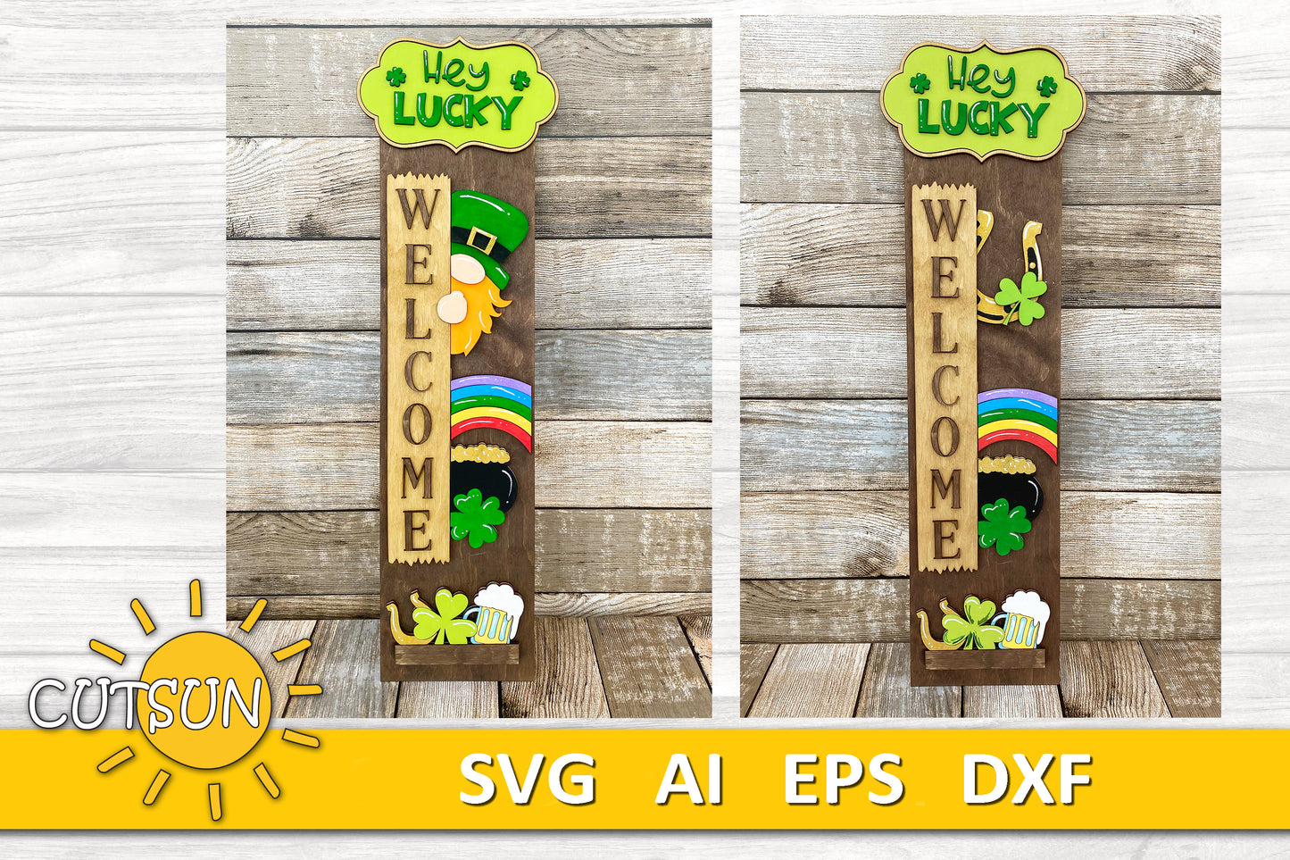 Vertical Interchangeable porch leaner SVG Bundle - 24 designs