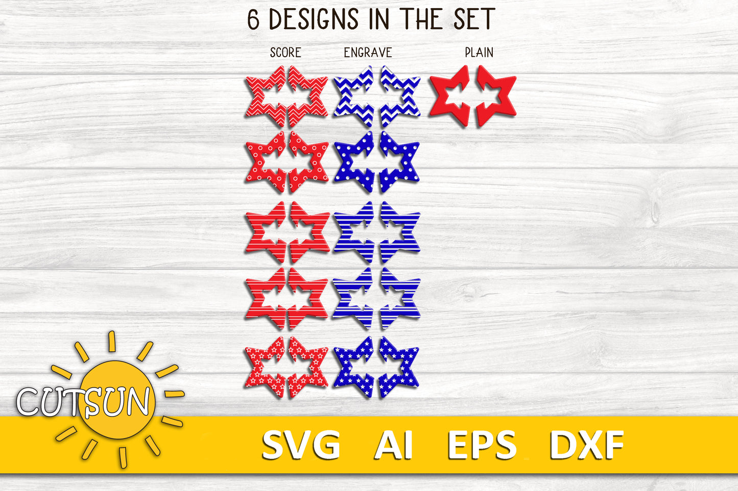 Star Hoop Earrings SVG Bundle | Laser Cut Jewelry SVG Files | Laser cut earrings svg