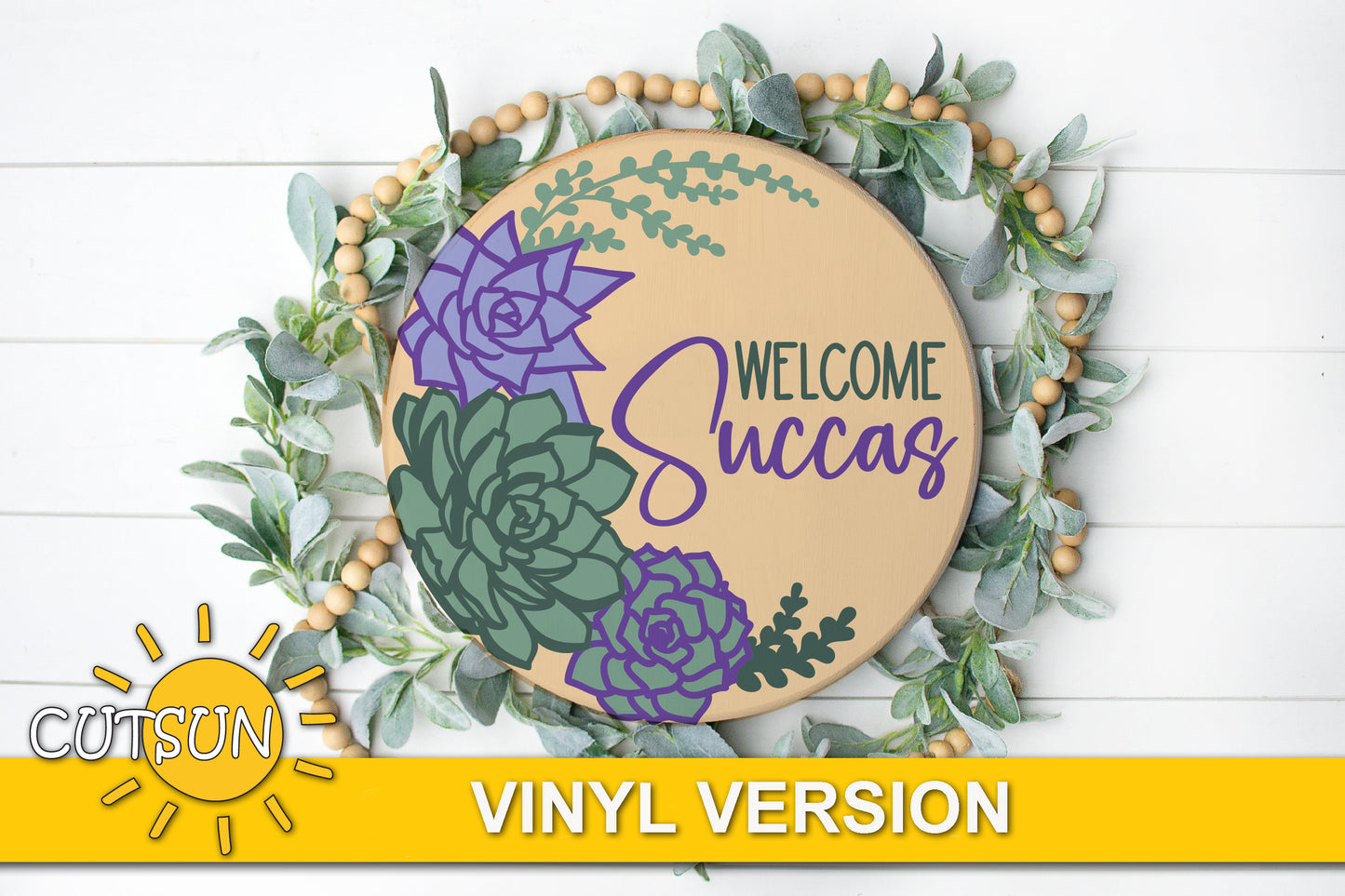 Welcome Succas door hanger SVG