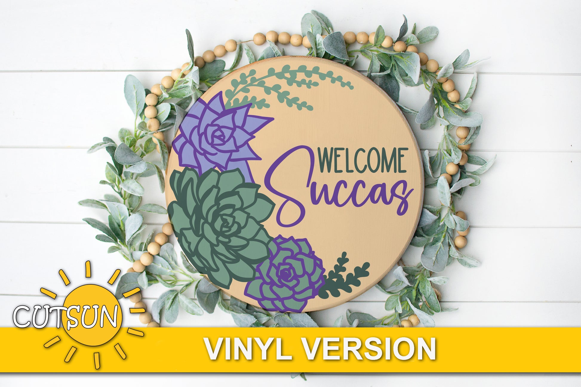 Welcome Succas door hanger SVG