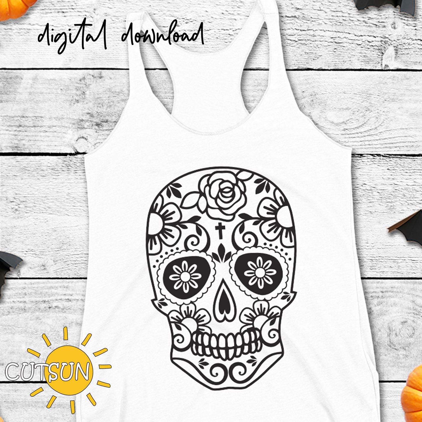 Halloween SVG | Sugar Skull SVG | Halloween SVG