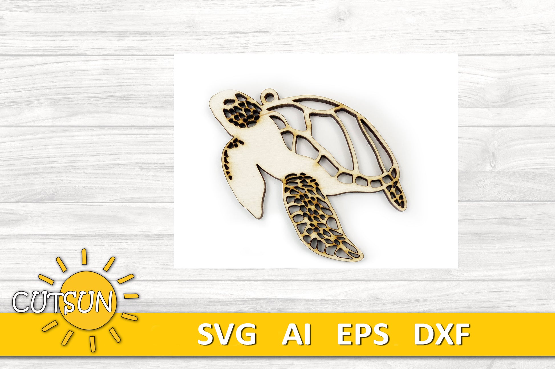 Create a stunning sea turtle keychain with this laser cut SVG file. Perfect for acrylic or wood, compatible with Glowforge, Xtool, and more.