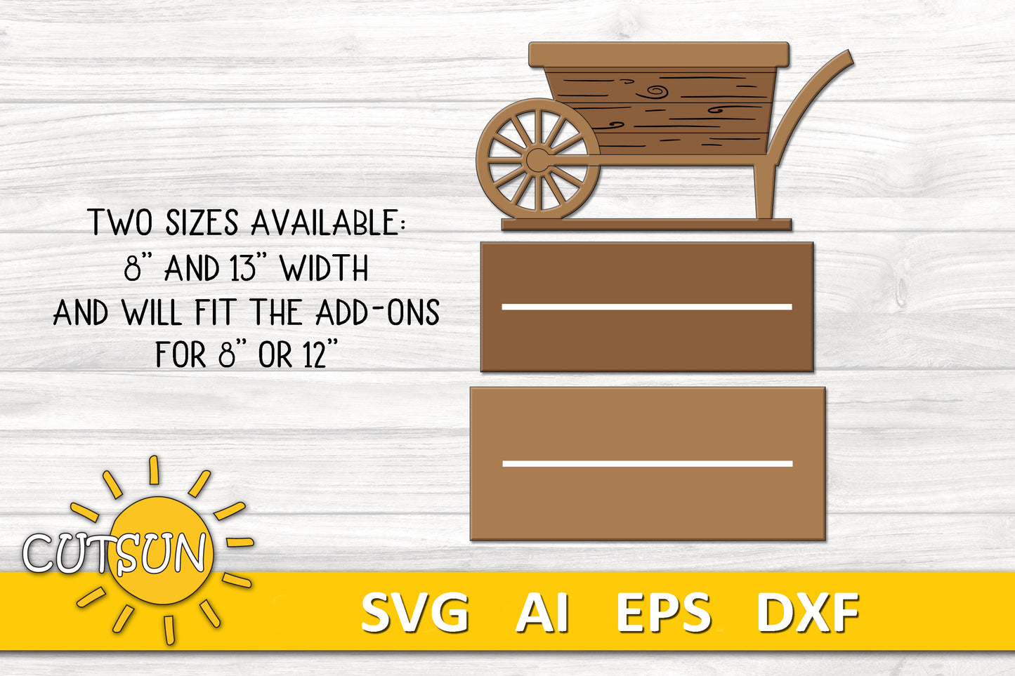 Interchangeable Garden Wheelbarrow Starter set SVG Laser Cut File Glowforge SVG