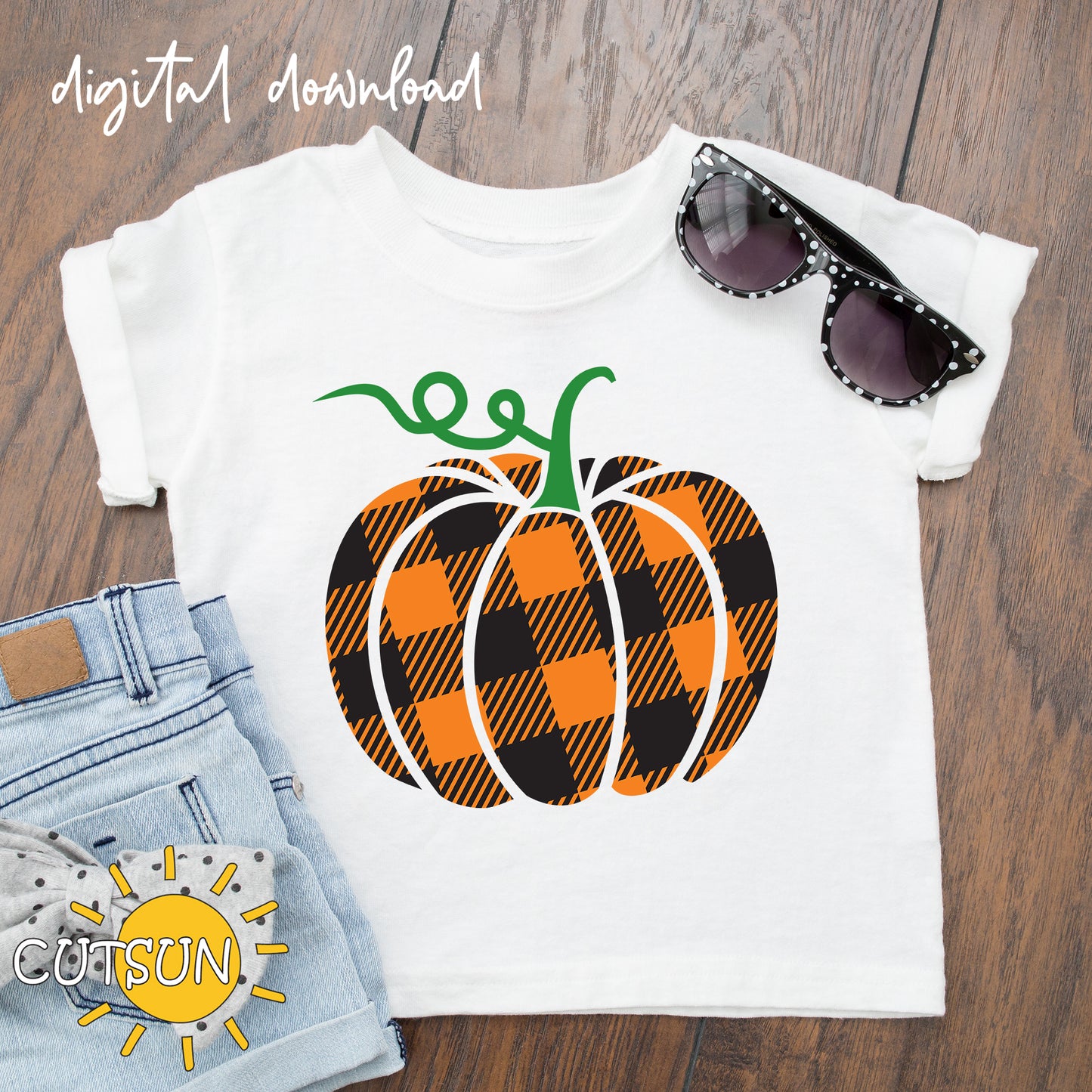 Fall SVG | Buffalo Plaid Pumpkin SVG | Plaid pumpkin SVG