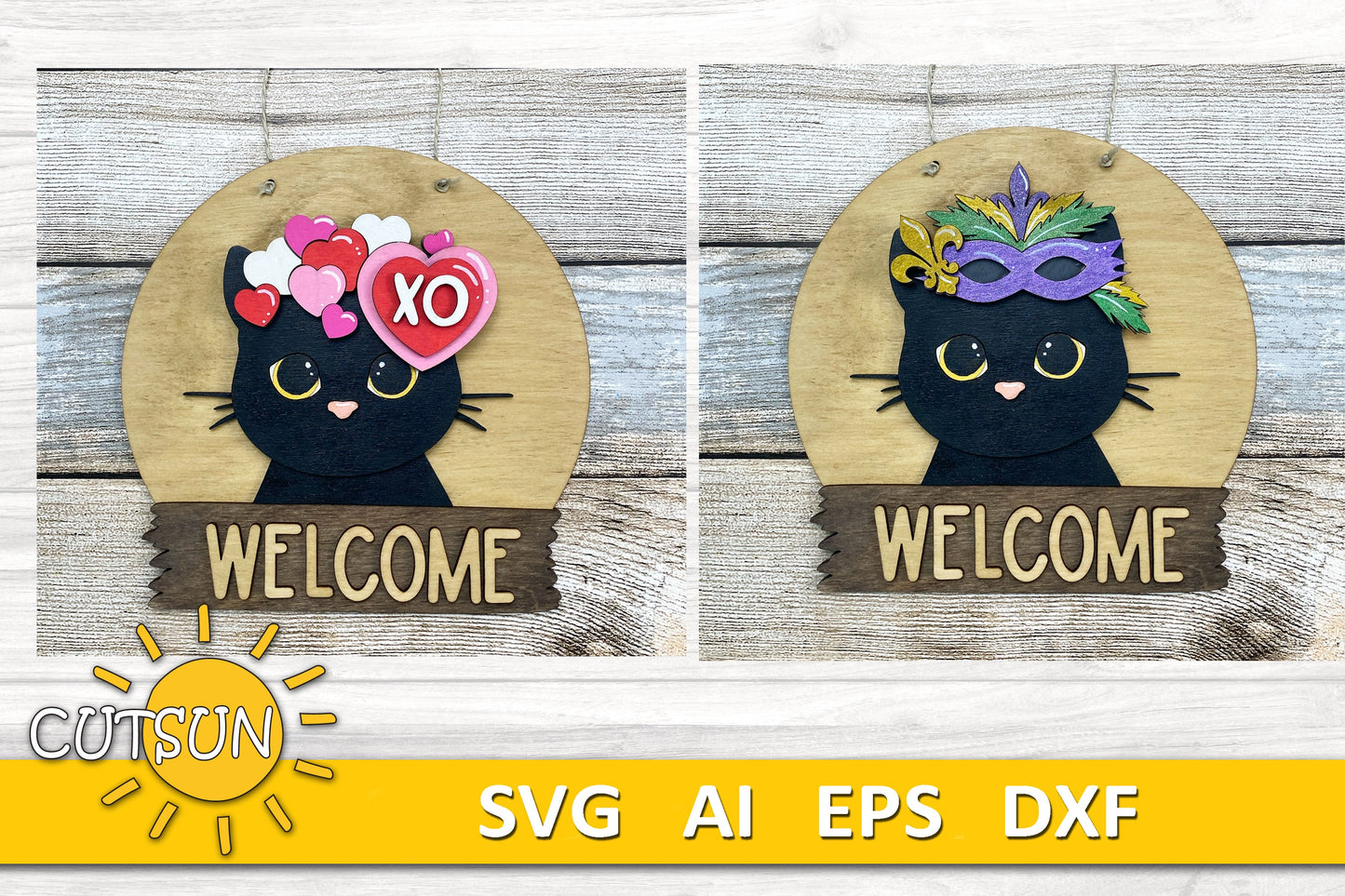 Add-ons Bundle for the Round interchangeable animals door hager svg Glowforge svg Laser cut file