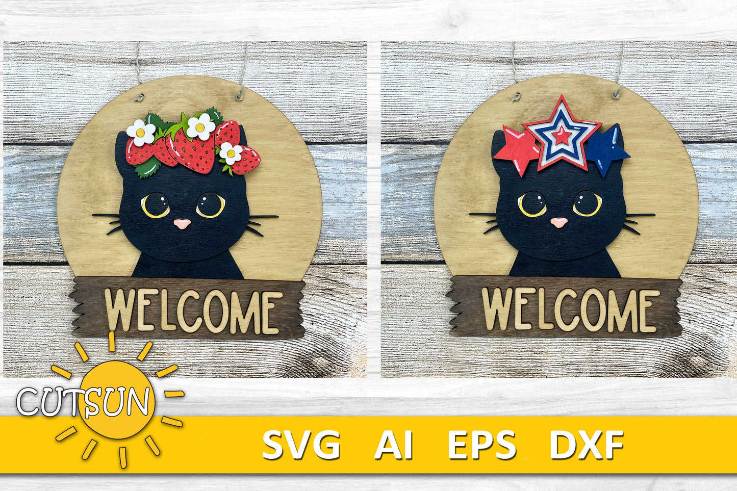 Add-ons Bundle for the Round interchangeable animals door hager svg Glowforge svg Laser cut file