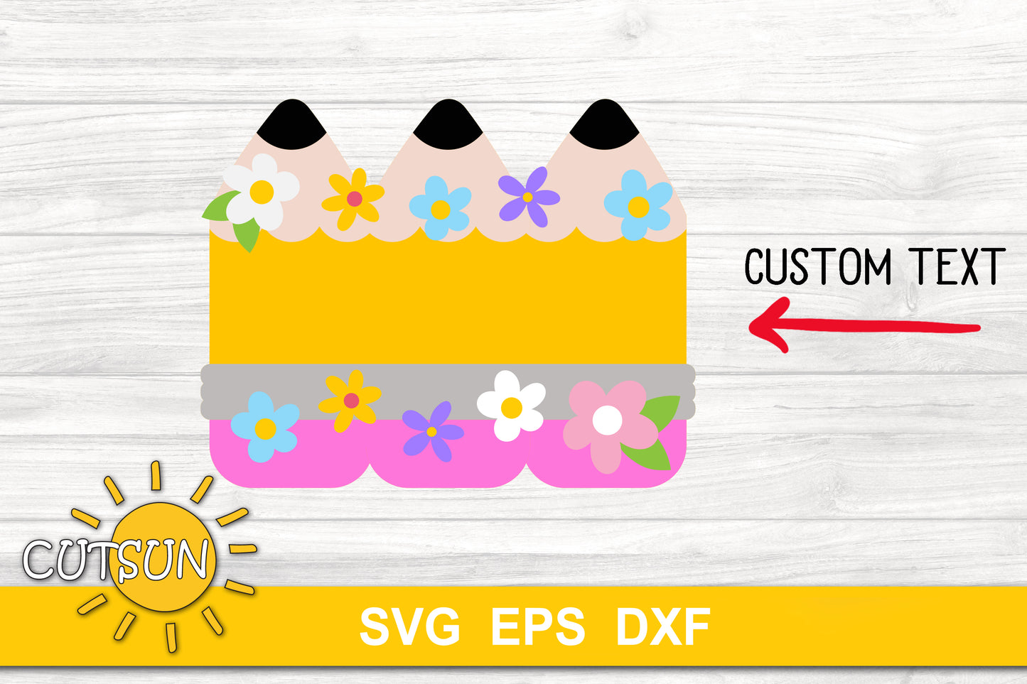 Customisable classroom sign SVG