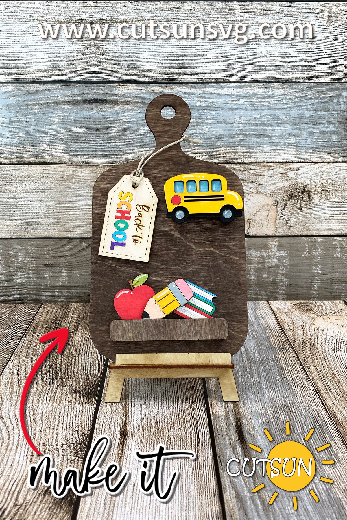 Back to School Cutting board Add-on and Interchangeable Cutting board decor SVG Glowforge SVG Laser cut file