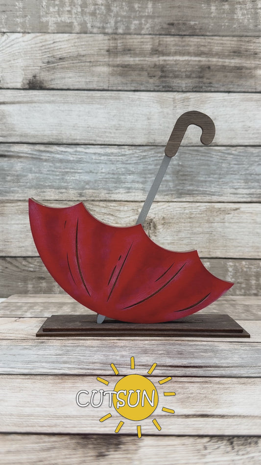 New Year Add-On for Upside Down Umbrella Shelf Sitter – Happy New Year SVG Laser Cut File