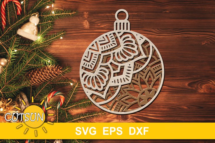 Huge Christmas Ornaments Bundle for Glowforge | Laser cutters SVG files
