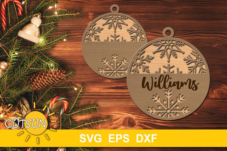 Huge Christmas Ornaments Bundle for Glowforge | Laser cutters SVG files