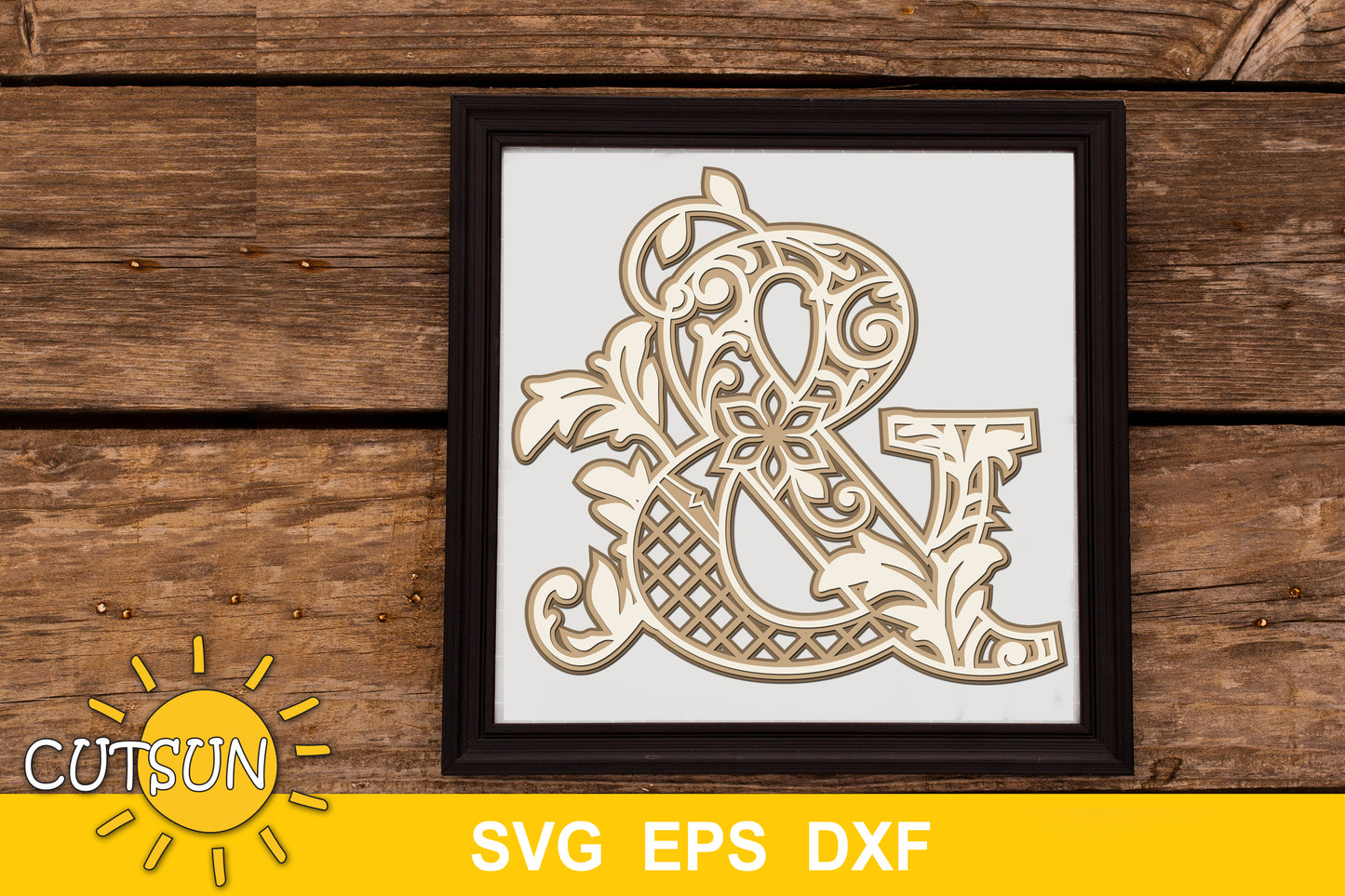 3D Layered Ampersand SVG