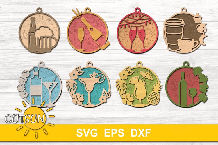 Huge Christmas Ornaments Bundle for Glowforge | Laser cutters SVG files