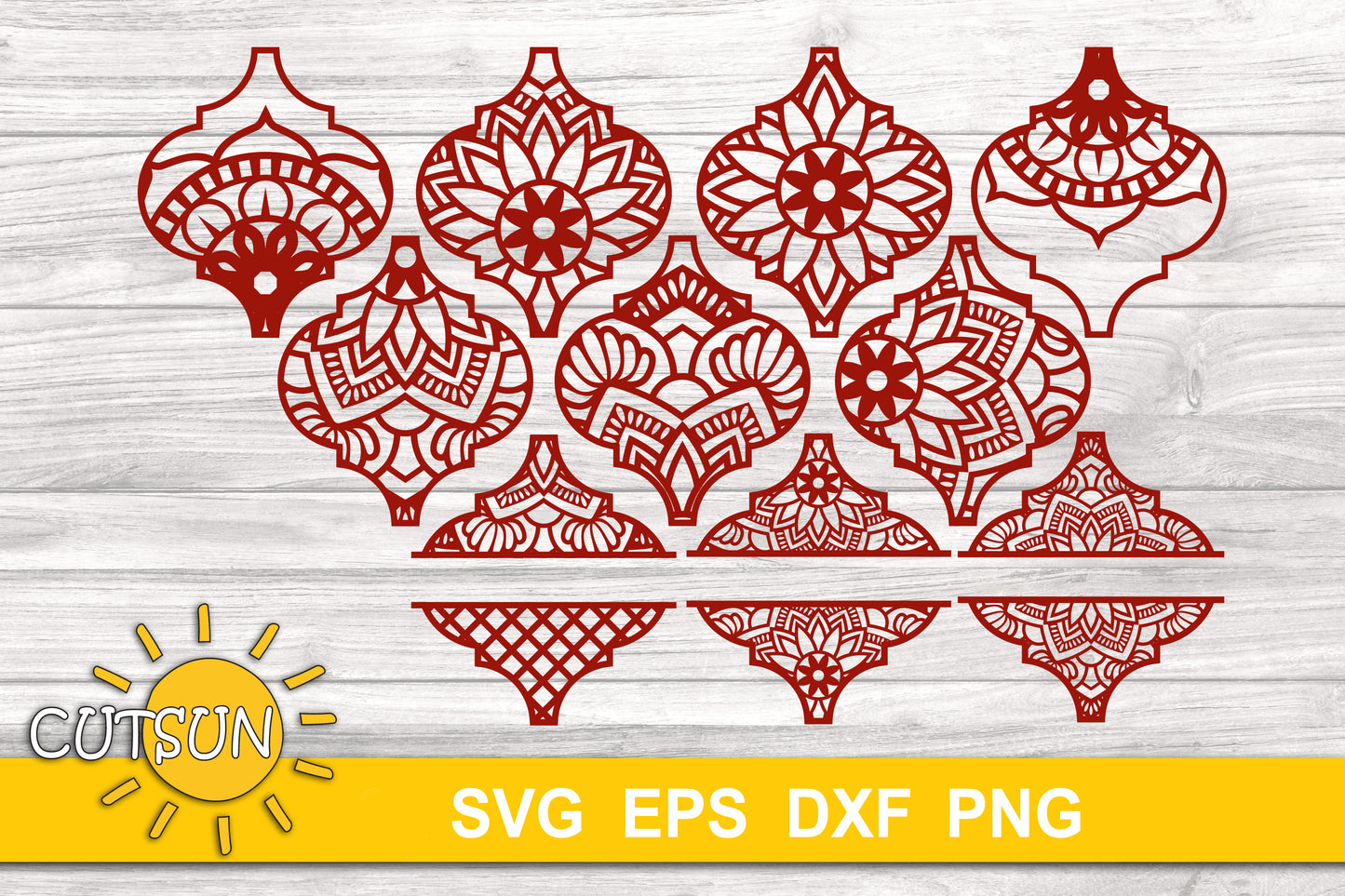 Arabesque tile Ornaments bundle Mandala pattern