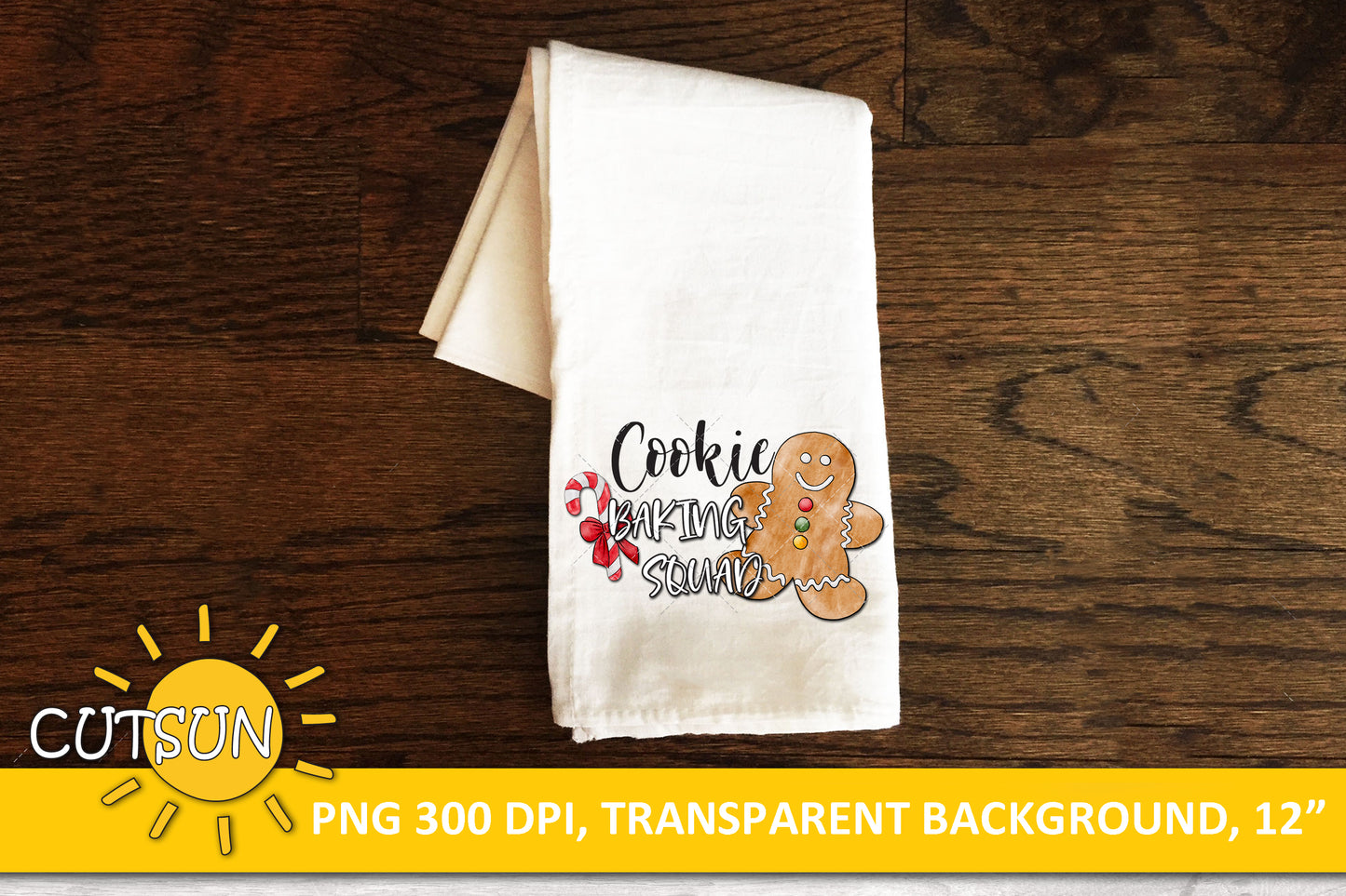 Christmas sublimation design Cookie Baking Squad