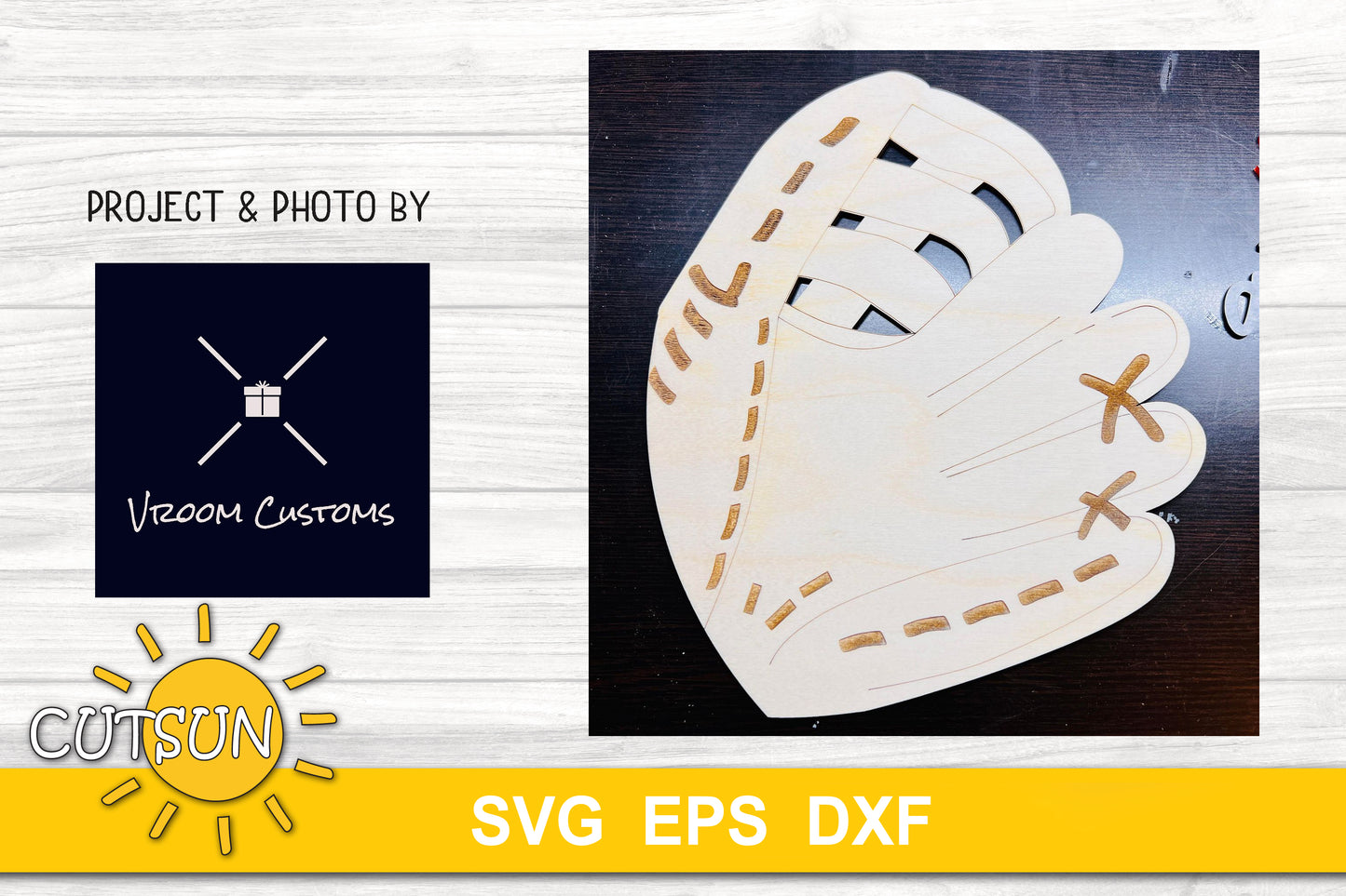 Baseball door hanger SVG