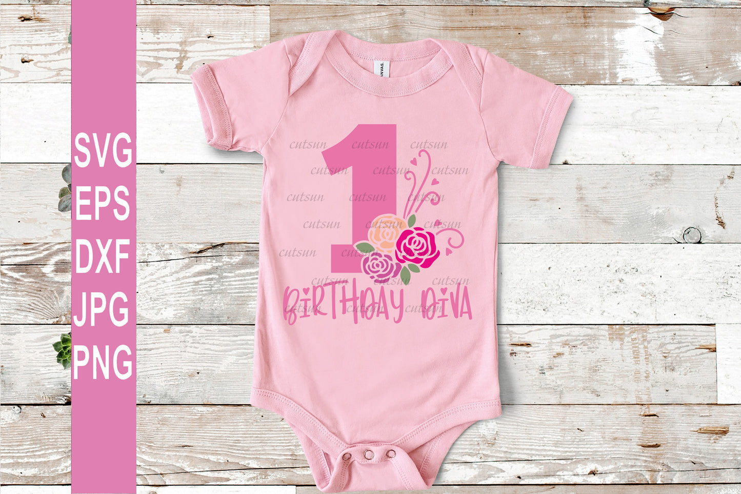 Birthday Diva SVG Bundle | Floral Numbers SVG bundle