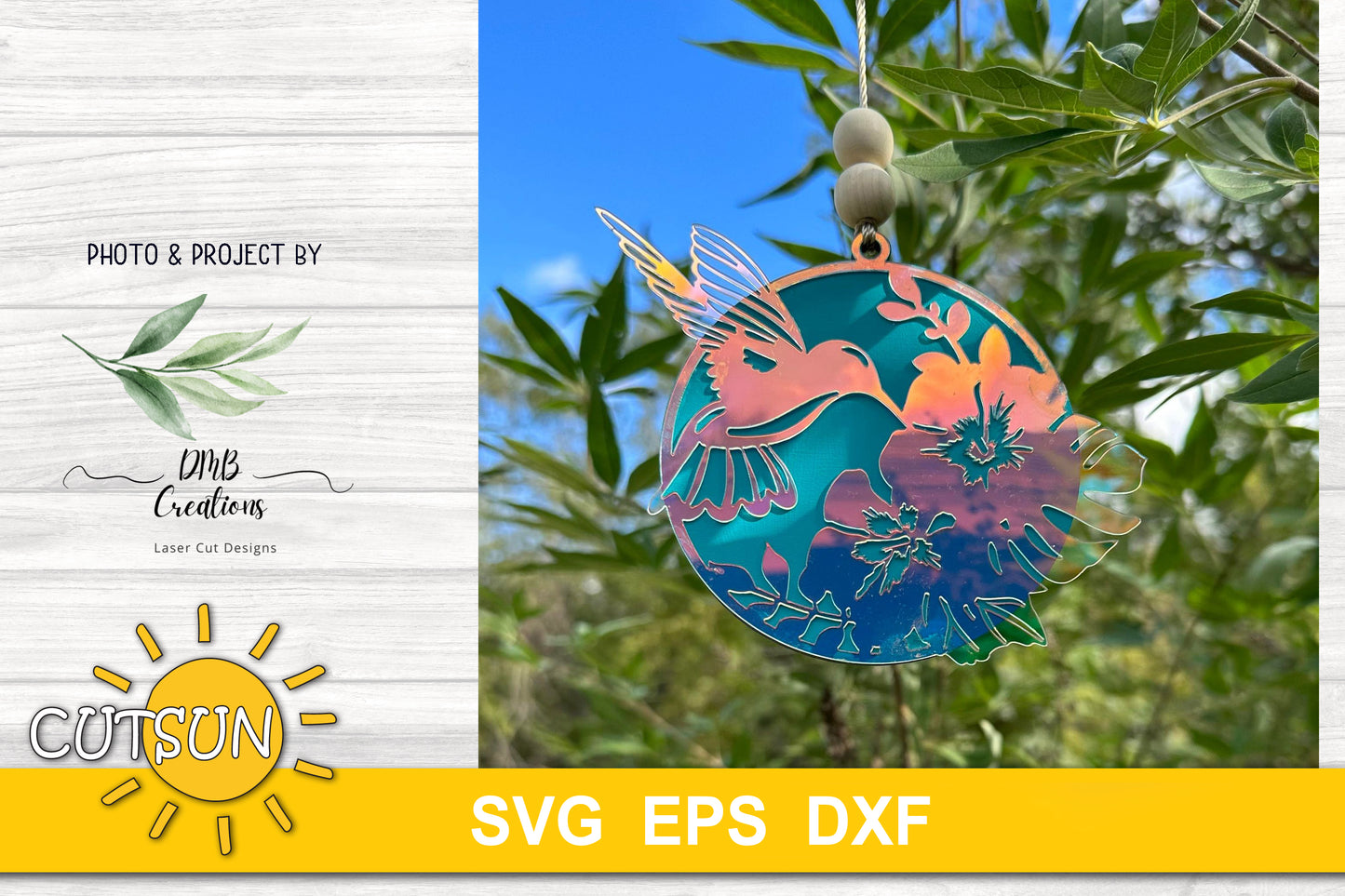 Tropical birds Christmas ornaments SVG bundle
