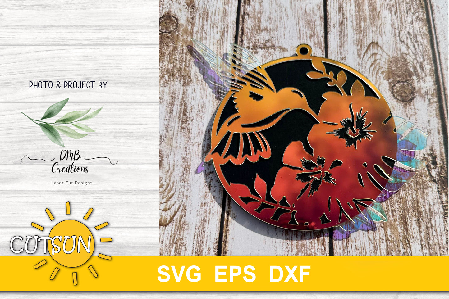 Tropical birds Christmas ornaments SVG bundle