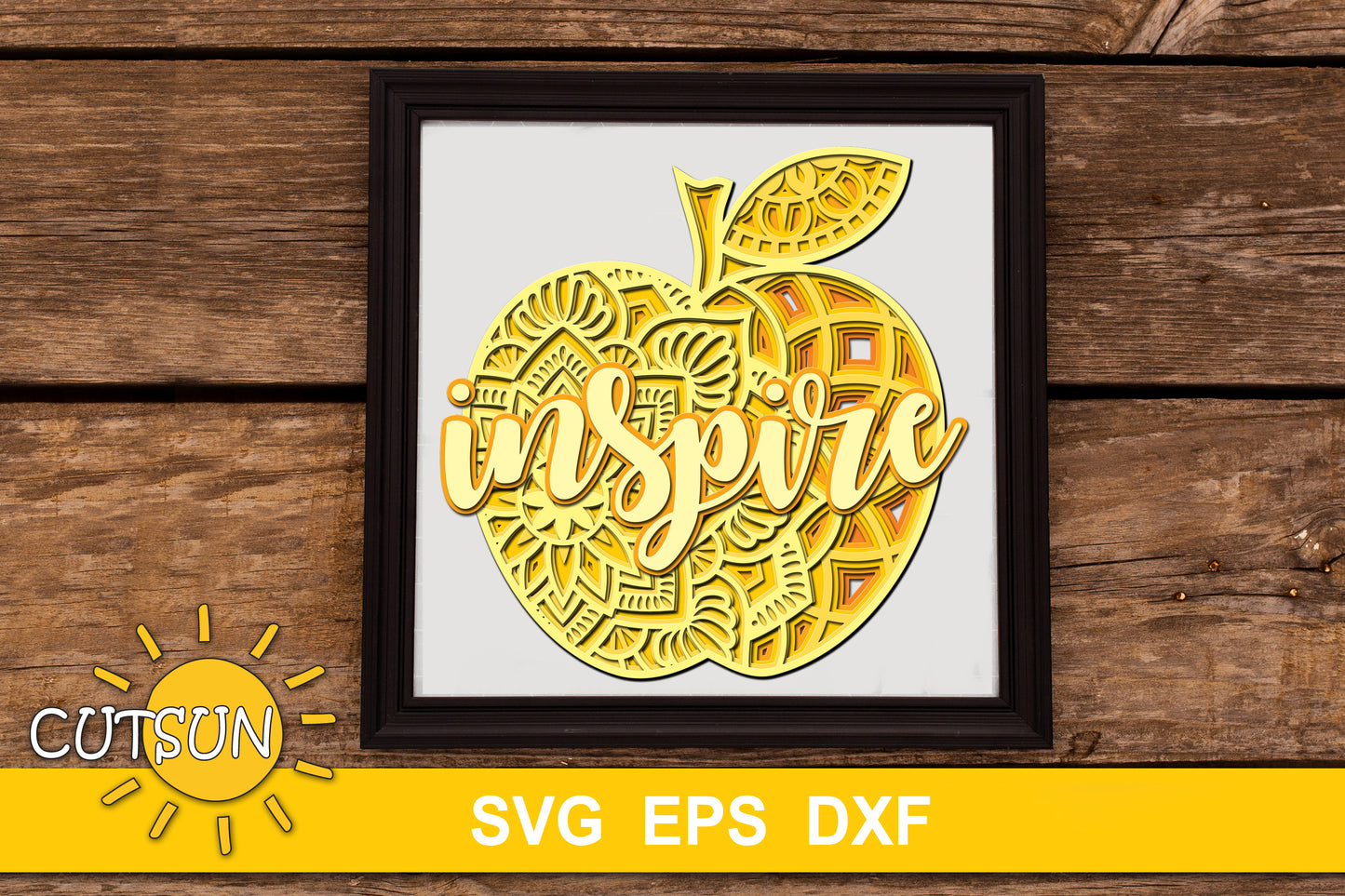 3D Layered Apple SVG
