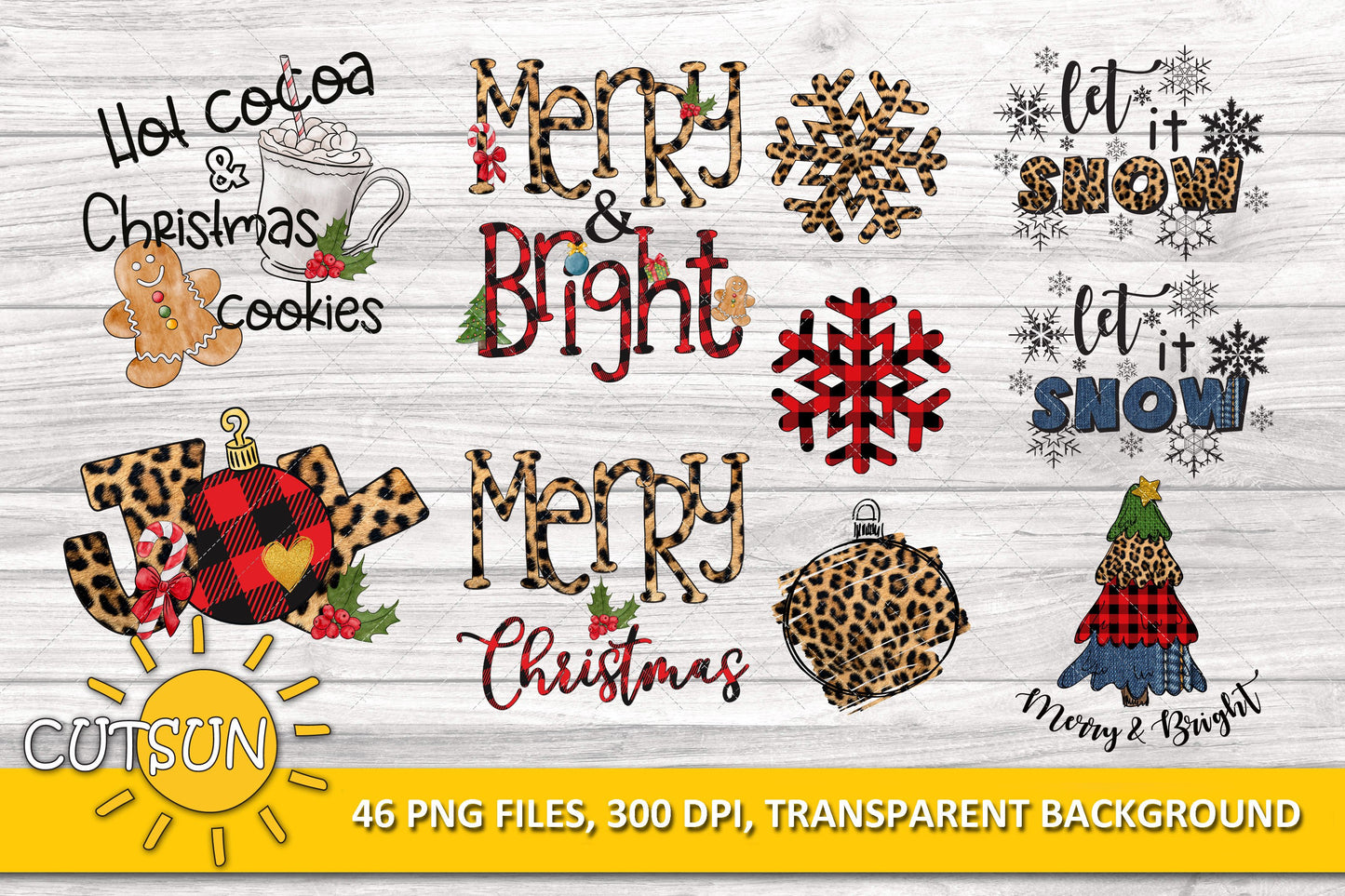 Christmas sublimation Bundle 46 designs