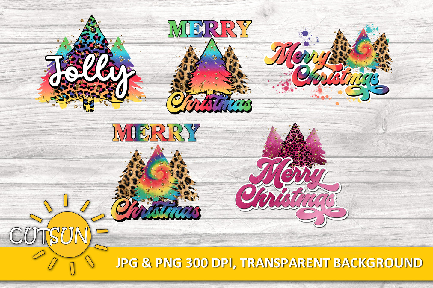 Christmas Sublimation Bundle 40 PNG files