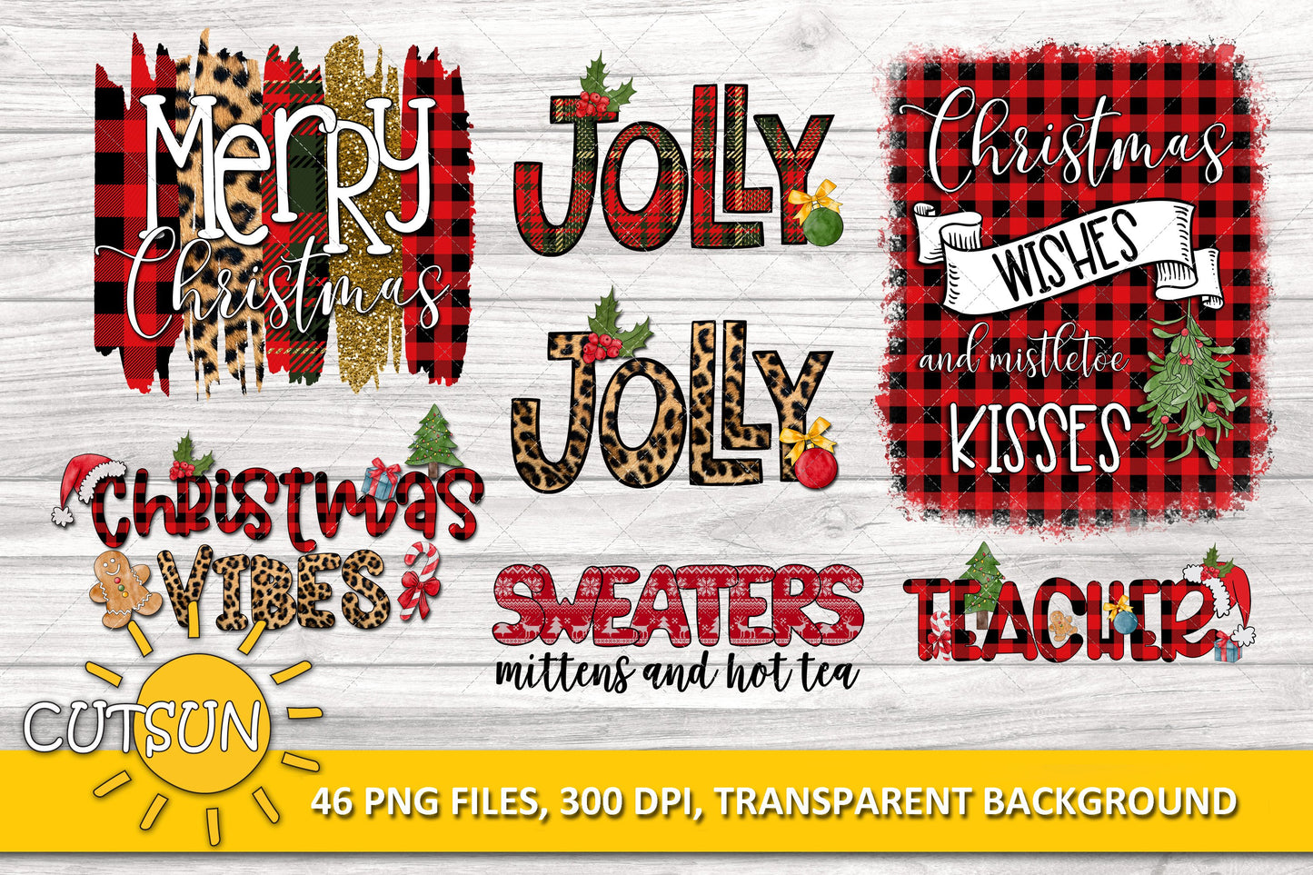Christmas sublimation Bundle 46 designs